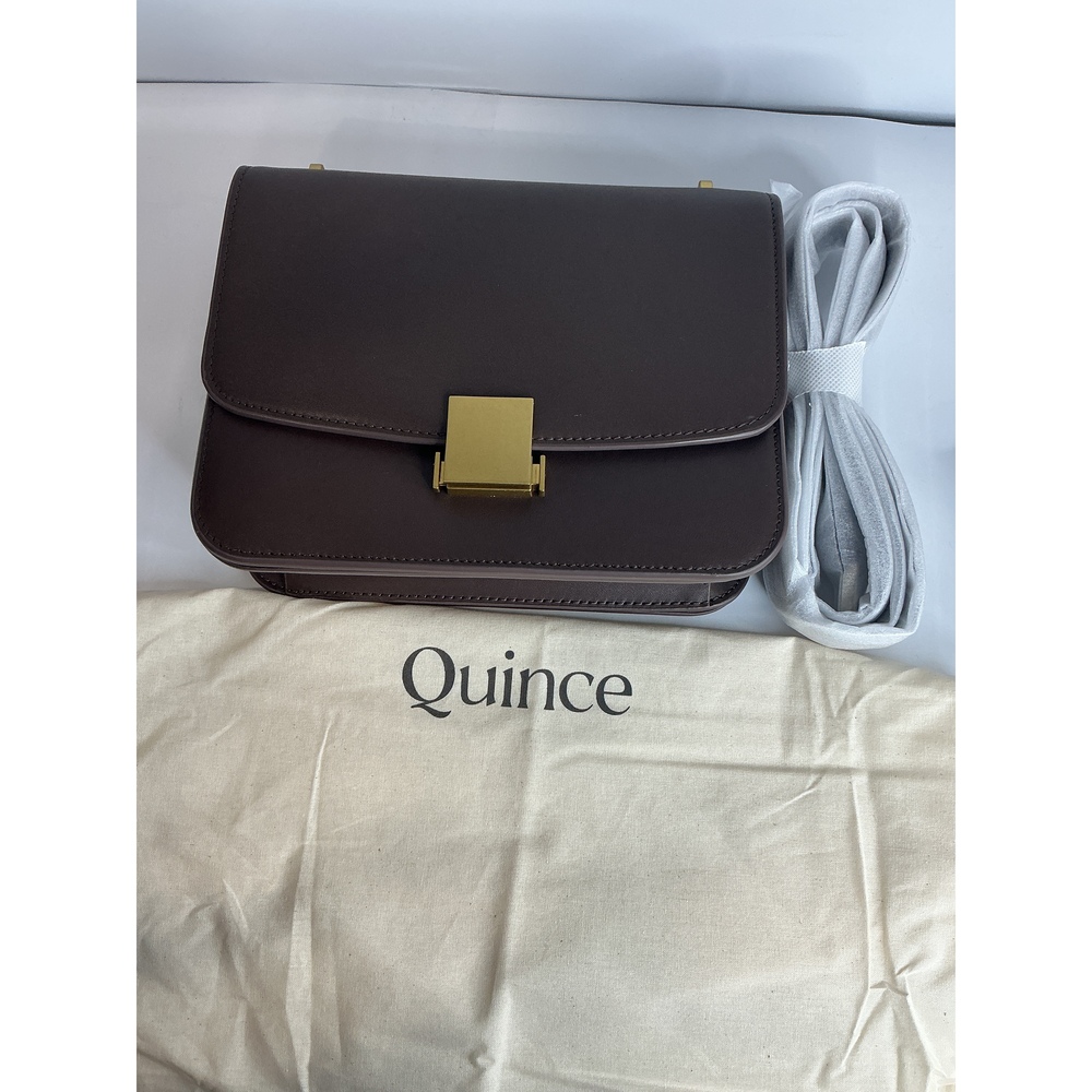 Italian Leather Box Shoulder Bag - Picture 3 of 3